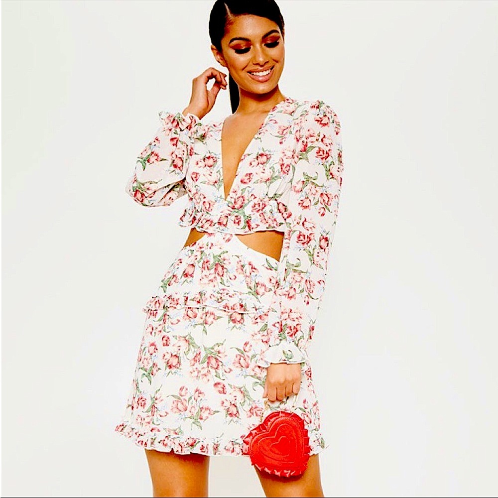 Cut Out Flower Dress